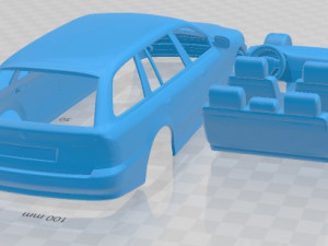 5 Series Touring 1999 Printable Car Modelo de Impressão 3D