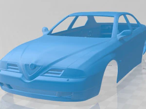 Alfa Romeo 166 1998 г. Автомобиль с распечатанным кузовом 3D Принт Модель