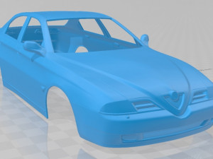 Alfa Romeo 166 1998 Printable Body Car 3D 打印模型