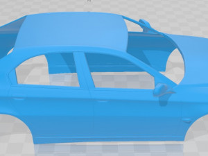 Alfa Romeo 166 1998 Printable Body Car 3D 打印模型