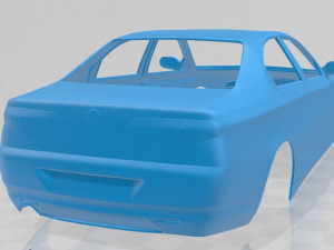 Alfa Romeo 166 1998 Printable Body Car 3D 打印模型