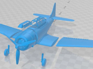 Avi&atilde;o SBD Dauntless para impress&atilde;o Modelo de Impressão 3D