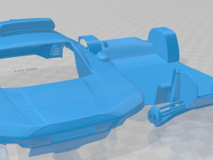 Audi RS Q e-tron Dakar Rally 2022 Printable Body Car Modello di stampa 3D