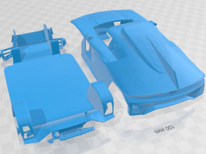 Audi RS Q e-tron Dakar Rally 2022 Printable Body Car Modello di stampa 3D