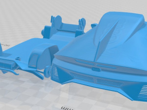 Audi RS Q e-tron Dakar Rally 2022 Printable Body Car Modello di stampa 3D