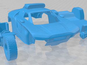 Audi RS Q e-tron Dakar Rally 2022 Printable Car 3D Baskı Modeli