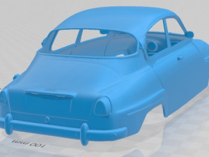 Saab 96 1960 Printable Body Car 3D-Druckmodell