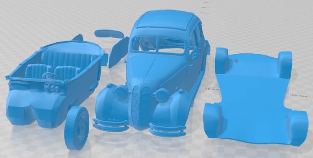 326 1941 Printable Car Modèles 3D en vedette .c4d .max .obj .3ds .fbx .stl .blend 
