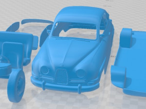 Saab 96 1960 Printable Car 3D Print Model
