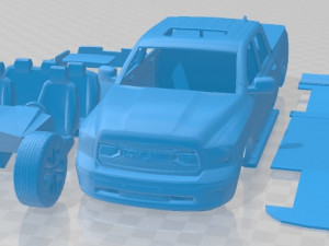Dodge Ram 1500 2019 Printable Car 3D Print Model