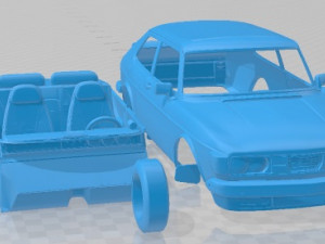 Saab 99 Turbo 1978 Printable Car 3Dプリントモデル