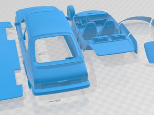 Saab 99 Turbo 1978 Printable Car 3Dプリントモデル