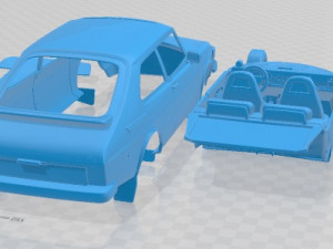 Saab 99 Turbo 1978 Printable Car 3Dプリントモデル