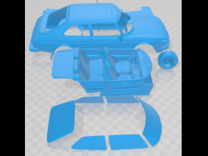 Saab 99 Turbo 1978 Printable Car 3Dプリントモデル