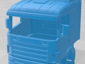 Scania 164L 420 Printable Cabin Truck 3D Print Model