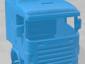 Scania 164L 420 Printable Cabin Truck 3D Baskı Modeli