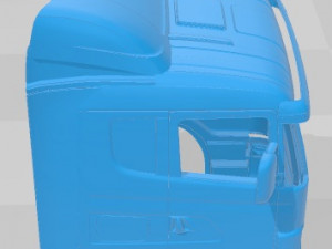 Scania 164L 420 Printable Cabin Truck 3D Baskı Modeli
