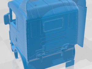 Scania 164L 420 Printable Cabin Truck 3D Baskı Modeli