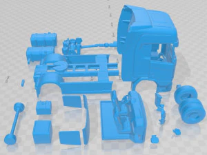 Scania S 730 Highline Tractor Truck 2016 Printable 3D Print Model