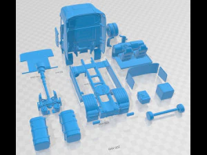Scania S 730 Highline Tractor Truck 2016 Printable 3D Print Model