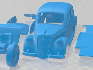 Lancia Ardea 1939 Printable Car 3D Print Model