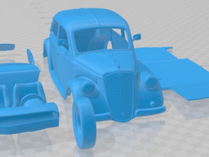 Lancia Ardea 1939 Printable Car Modelo de Impressão 3D