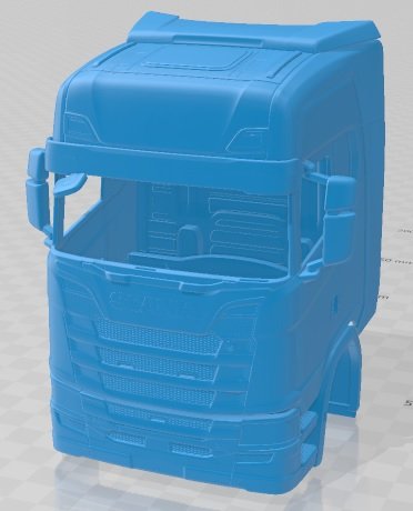 Scania S 730 Highline Tractor Truck 2016 Printable Cabin Modelo de impresión 3D .c4d .max .obj .3ds .fbx .stl .blend 