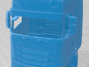 Scania S 730 Highline Tractor Truck 2016 Printable Cabin 3D Print Model
