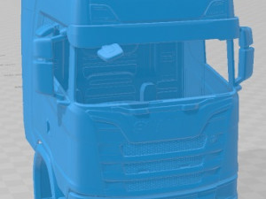 Scania S 730 Highline Tractor Truck 2016 Printable Cabin Modelo de impresión 3D