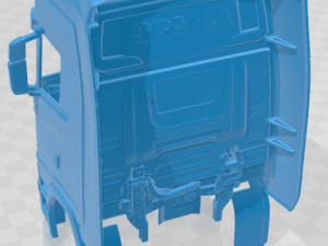 Scania S 730 Highline Tractor Truck 2016 Printable Cabin Modelo de impresión 3D