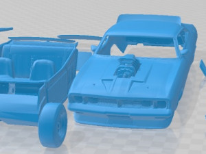 XB Pursuit Printable Car 3D Print Model