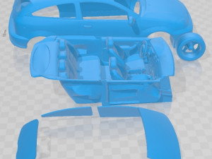 Focus 2003 Printable Car 3Dプリントモデル