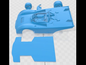 Ferrari 312 PB 1971 Printable Car 3D Print Model