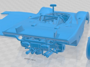 Ferrari 312 PB 1971 Printable Car 3D Print Model