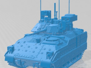 BMP Bradley M2A3 2005 Printable Tank 3D Print Model