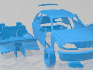 E46 Touring 2001 Printable Car 3D-printmodel