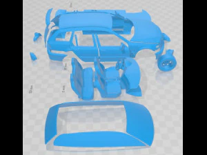 E46 Touring 2001 Printable Car 3D Print Model