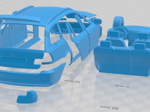 E46 Touring 2001 Printable Car 3D-printmodel