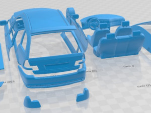E46 Touring 2001 Printable Car 3D-printmodel