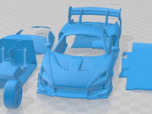 Mclaren Senna GTR 2020 Printable Car 3D Print Model