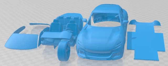Ferrari Purosangue Printable Car Model Cetak 3D .c4d .max .obj .3ds .fbx .stl .blend