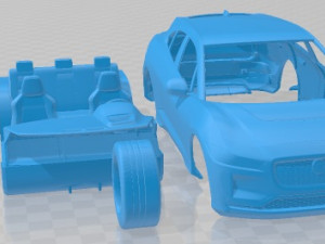 Jaguar I Pace 2019 Printable Car 3D 프린트 모델