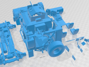 Oshkosh M ATV R6 Printable Car 3D 打印模型