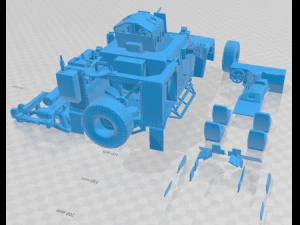 Oshkosh M ATV R6 Printable Car 3D Print Model