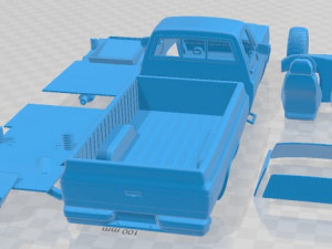 Chevrolet K10 Silverado 1984 Printable Car 3D 프린트 모델