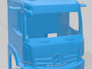 Mercedes Benz eACTROS Printable Cabin Truck 3D Print Model