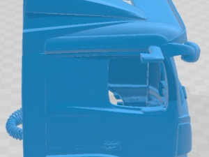 Mercedes Benz eACTROS Printable Cabin Truck 3D Print Model