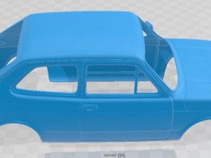 Fiat 127 1972 Printable Body Car Modelo de Impressão 3D