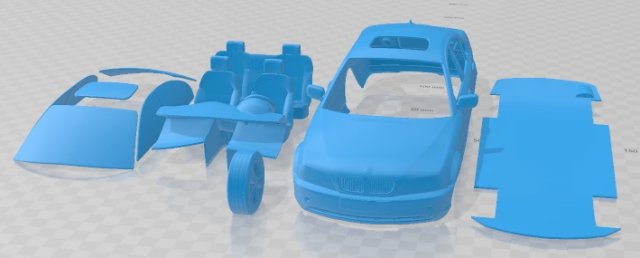 Series 3 E46 2004 Printable Car 3D 打印模型 .c4d .max .obj .3ds .fbx .stl .blend 
