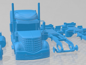 International Lonestar 2015 Printable Cabin Truck Modelo de Impressão 3D